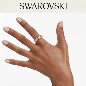 NWT Swarovski Vittore Rose Gold Eternity Band Ring